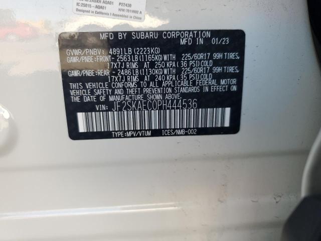 JF2SKAEC0PH444536 - 2023 SUBARU FORESTER PREMIUM Ağ foto 12