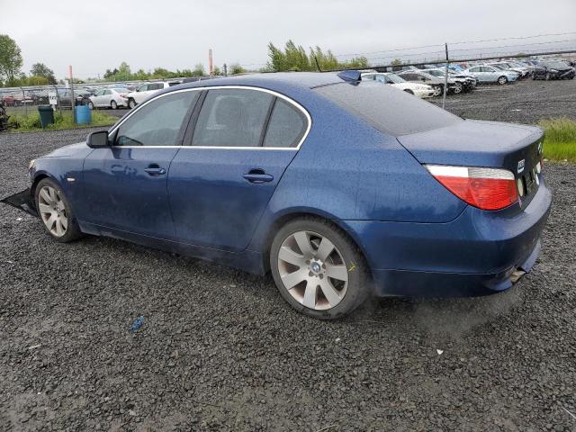 WBANE53547CW65730 - 2007 BMW 525 I BLUE photo 2