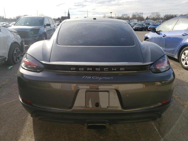 WP0AA2A88JK261920 - 2018 PORSCHE CAYMAN GRAY photo 6