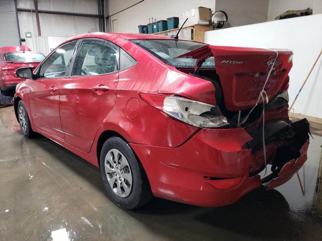 KMHCT4AE6GU106120 - 2016 HYUNDAI ACCENT SE RED photo 2