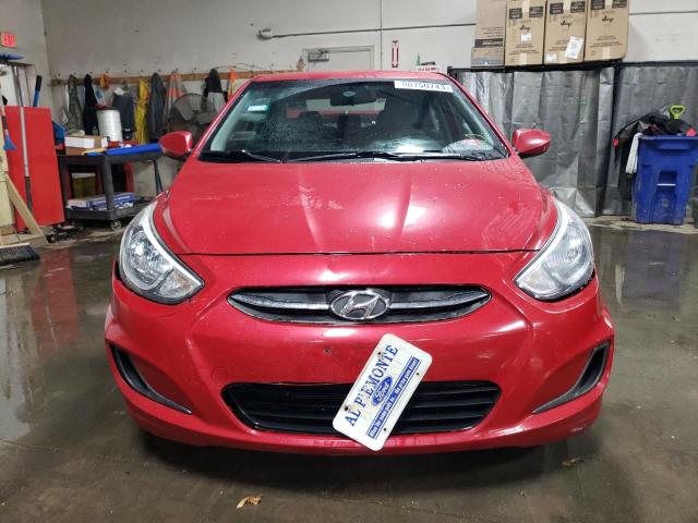 KMHCT4AE6GU106120 - 2016 HYUNDAI ACCENT SE RED photo 5