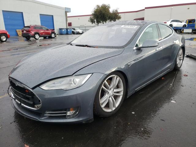 5YJSA1CN5DFP18931 - 2013 TESLA MODEL S GRAY photo 1