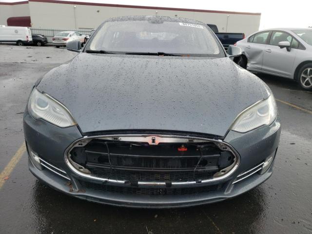 5YJSA1CN5DFP18931 - 2013 TESLA MODEL S GRAY photo 5