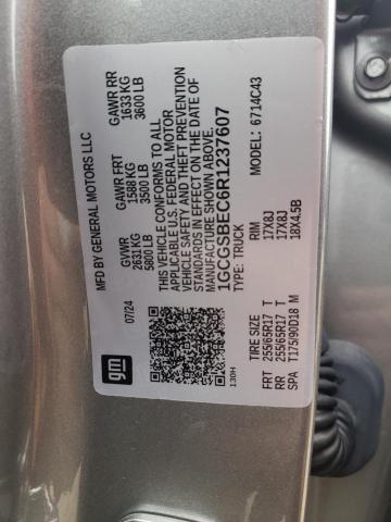 1GCGSBEC6R1237607 - 2024 CHEVROLET COLORADO GRAY photo 13