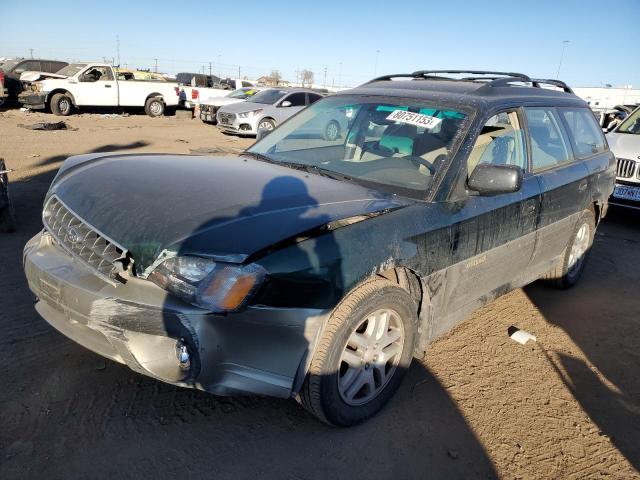 4S3BH675237625436 - 2003 SUBARU LEGACY OUTBACK AWP GREEN photo 1