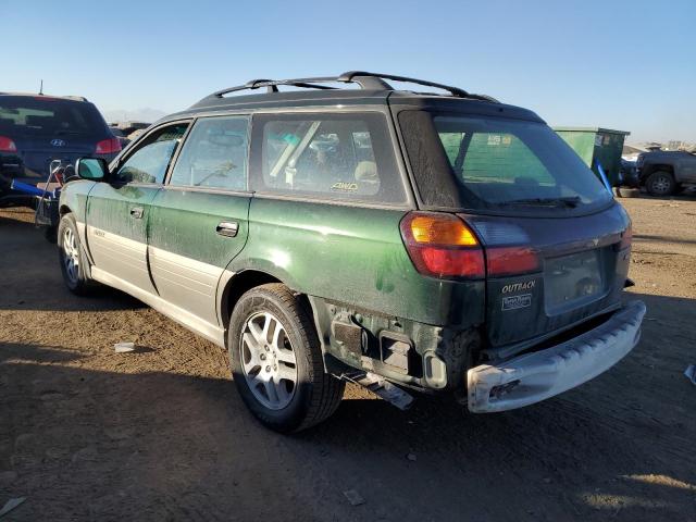 4S3BH675237625436 - 2003 SUBARU LEGACY OUTBACK AWP GREEN photo 2