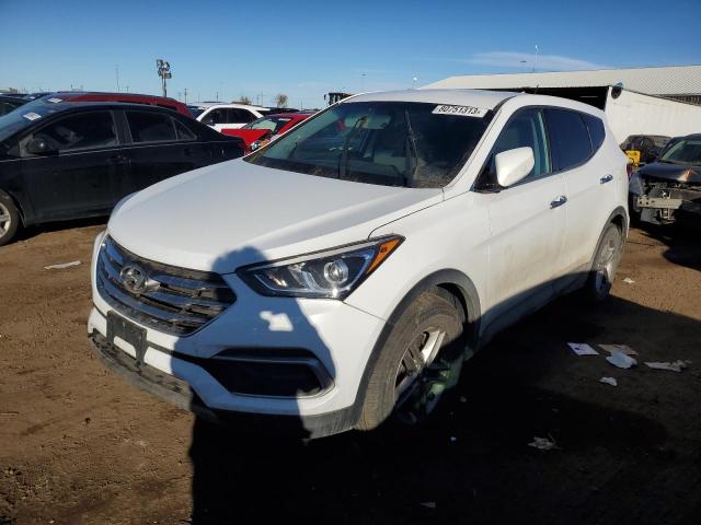 5NMZTDLB5JH071960 - 2018 HYUNDAI SANTA FE S WHITE photo 1