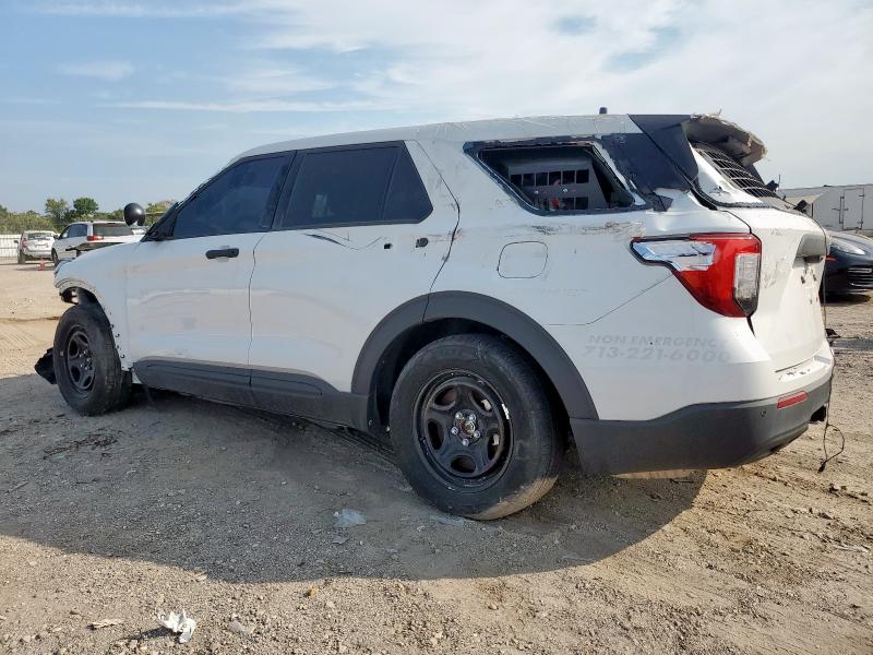1FM5K8AB7PGB12791 - 2023 FORD EXPLORER POLICE INTERCEPTOR Білий фото 2
