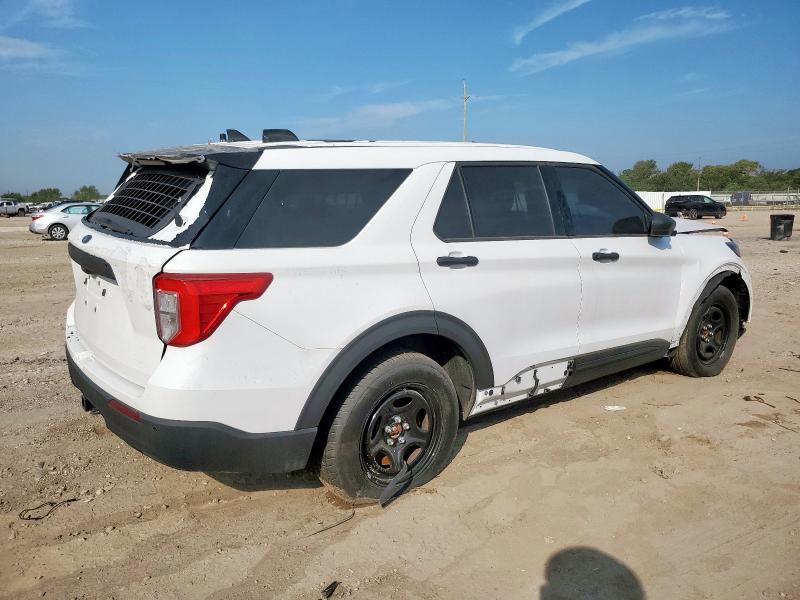 1FM5K8AB7PGB12791 - 2023 FORD EXPLORER POLICE INTERCEPTOR Білий фото 3