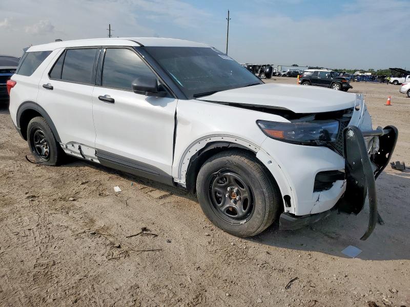 1FM5K8AB7PGB12791 - 2023 FORD EXPLORER POLICE INTERCEPTOR Білий фото 4