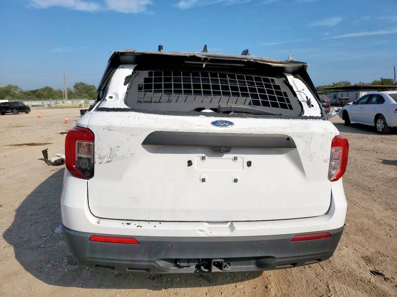 1FM5K8AB7PGB12791 - 2023 FORD EXPLORER POLICE INTERCEPTOR Білий фото 6