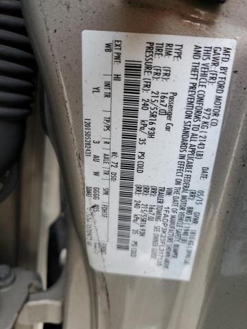 1FADP3K23FL317135 - 2015 FORD FOCUS SE TAN photo 12