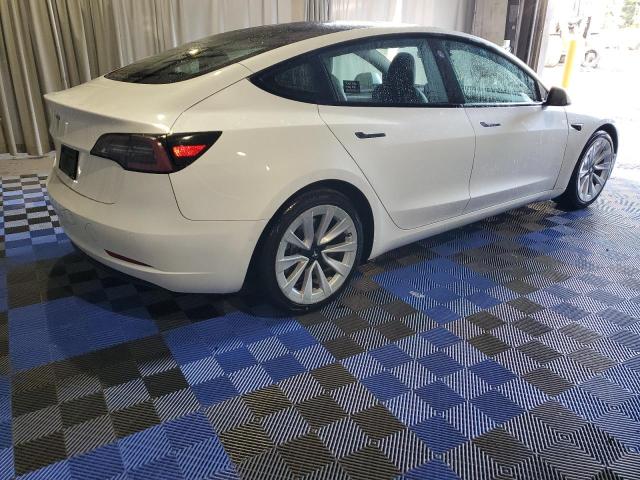 5YJ3E1EA7NF369212 - 2022 TESLA MODEL 3 WHITE photo 3