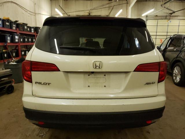 5FNYF6H12HB016845 - 2017 HONDA PILOT LX WHITE photo 6