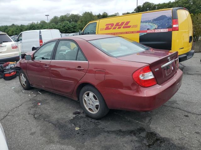 4T1BF32K02U023924 - 2002 TOYOTA CAMRY LE RED photo 2