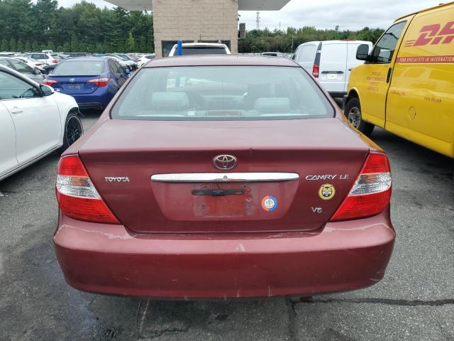 4T1BF32K02U023924 - 2002 TOYOTA CAMRY LE RED photo 6
