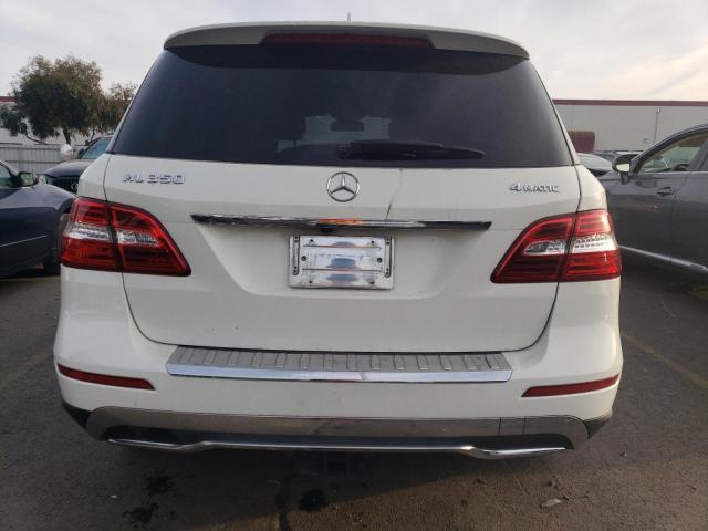 4JGDA5HB8CA072155 - 2012 MERCEDES-BENZ ML 350 4MATIC WHITE photo 6