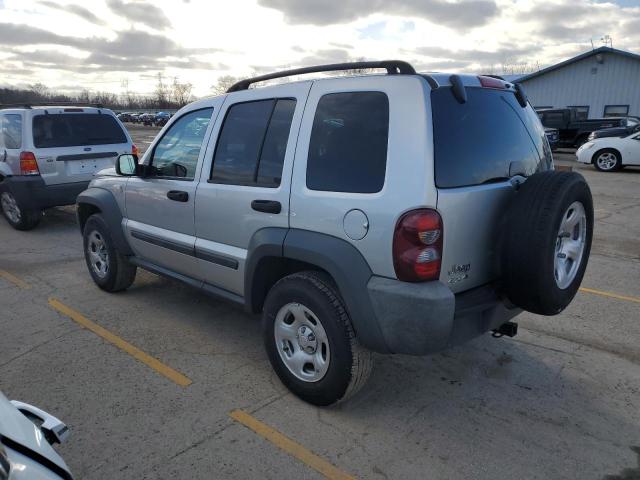 1J4GL48K77W643918 - 2007 JEEP LIBERTY SPORT SILVER photo 2