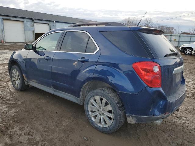 2CNFLPEY2A6253995 - 2010 CHEVROLET EQUINOX LT BLUE photo 2