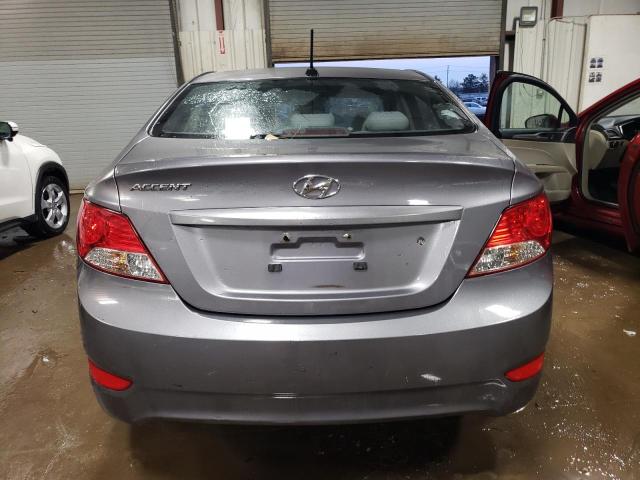 KMHCT4AE2EU764367 - 2014 HYUNDAI ACCENT GLS GRAY photo 6