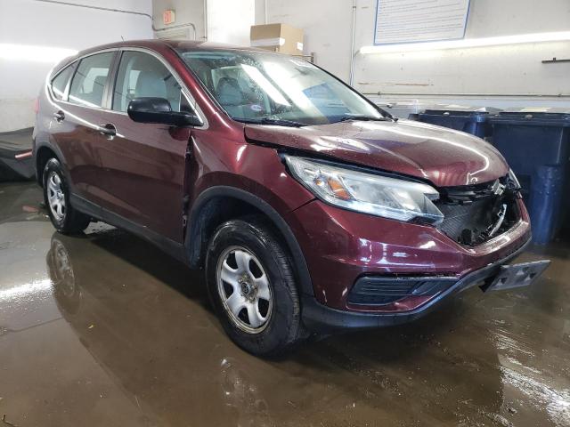 2HKRM4H33FH628681 - 2015 HONDA CR-V LX BURGUNDY photo 4