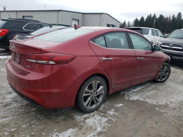 KMHD84LF4HU212014 - 2017 HYUNDAI ELANTRA SE RED photo 3