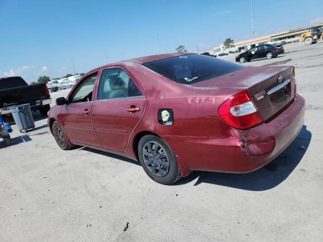 4T1BE30K82U082841 - 2002 TOYOTA CAMRY LE RED photo 2