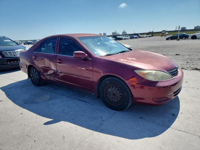 4T1BE30K82U082841 - 2002 TOYOTA CAMRY LE RED photo 4