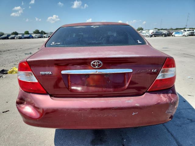 4T1BE30K82U082841 - 2002 TOYOTA CAMRY LE RED photo 6