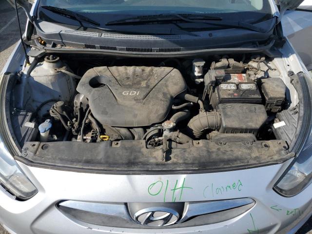 KMHCT4AE8DU480191 - 2013 HYUNDAI ACCENT GLS SILVER photo 11