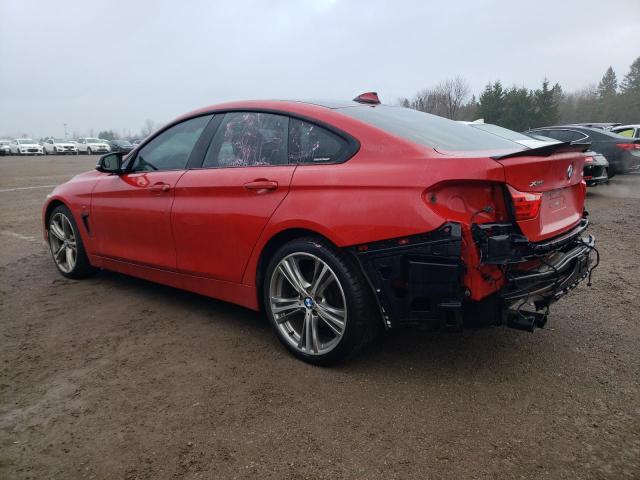 WBA4A7C53FD413155 - 2015 BMW 428 XI GRAN COUPE RED photo 2