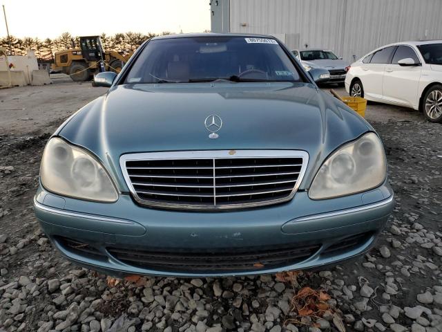 WDBNG75J43A356606 - 2003 MERCEDES-BENZ S 500 TURQUOISE photo 5