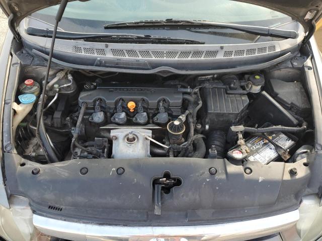 1HGFA16848L107204 - 2008 HONDA CIVIC EX GRAY photo 11