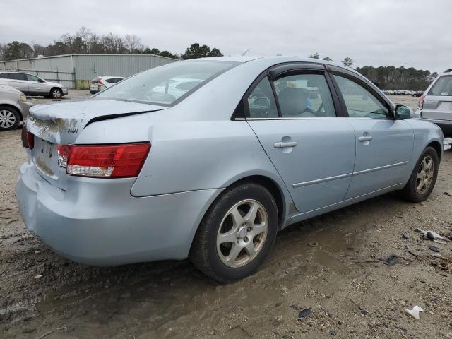 5NPEU46C06H111078 - 2006 HYUNDAI SONATA GLS BLUE photo 3