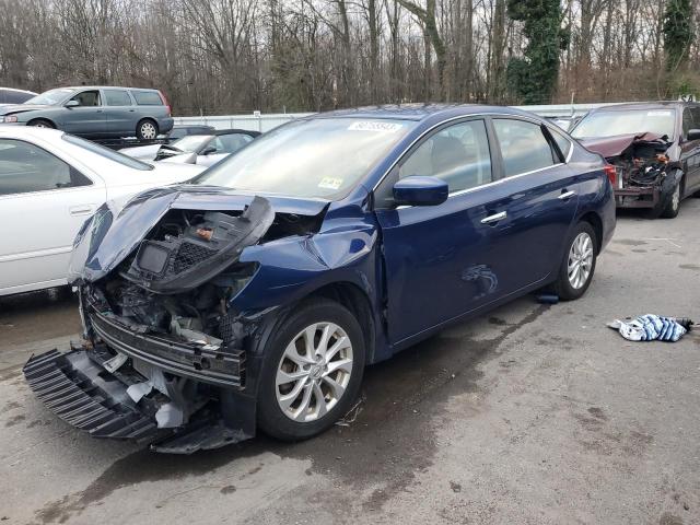 3N1AB7AP7GY334791 - 2016 NISSAN SENTRA S BLUE photo 1