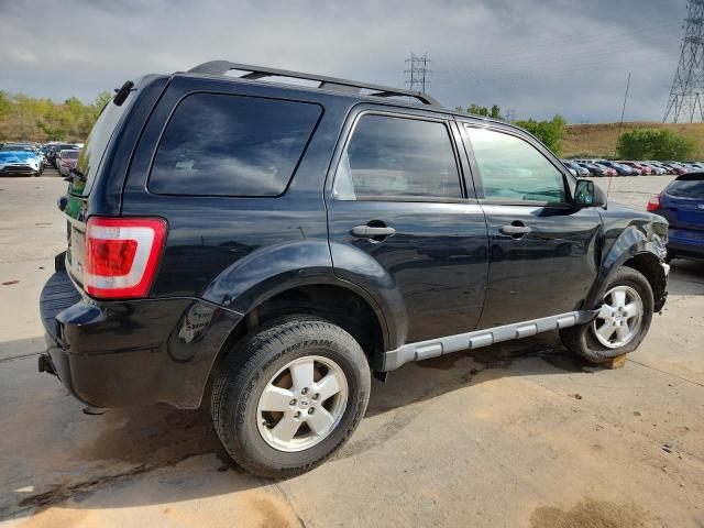 1FMCU9DG3CKC35381 - 2012 FORD ESCAPE XLT BLACK photo 3