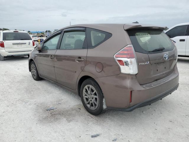 JTDZN3EU3GJ053334 - 2016 TOYOTA PRIUS V BROWN photo 2