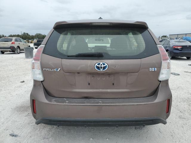 JTDZN3EU3GJ053334 - 2016 TOYOTA PRIUS V BROWN photo 6