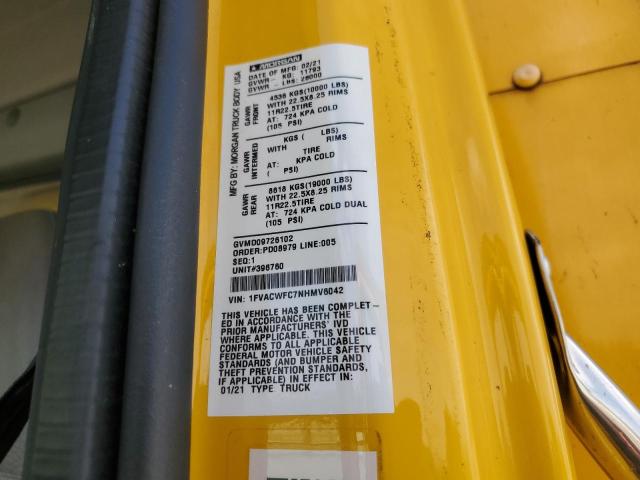 1FVACWFC7NHMV6042 - 2022 FREIGHTLINER M2 106 MEDIUM DUTY YELLOW photo 13