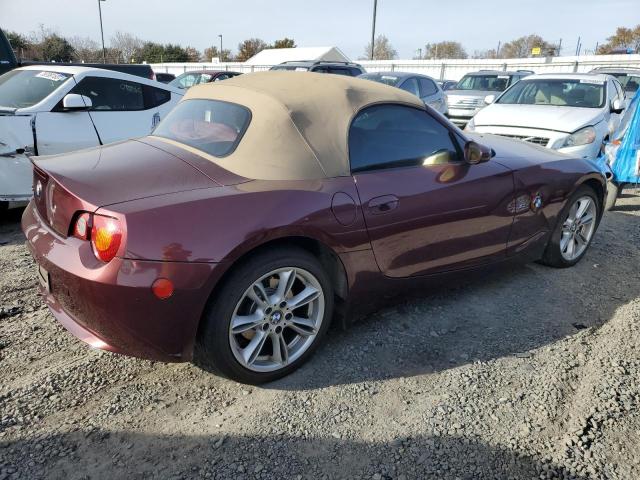 4USBT53483LU03474 - 2003 BMW Z4 3.0 BURGUNDY photo 3