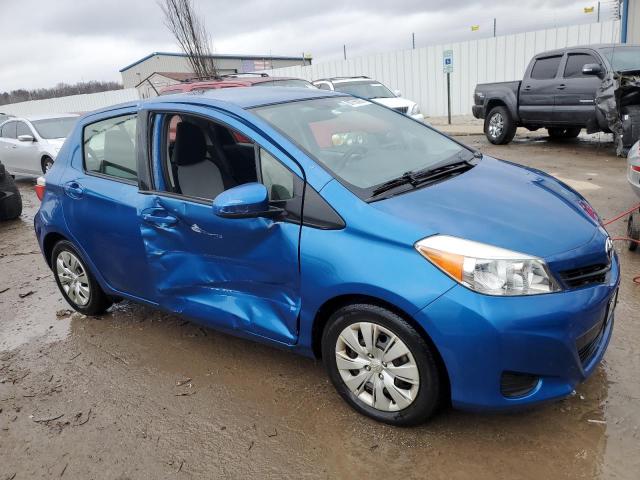 JTDKTUD33ED591405 - 2014 TOYOTA YARIS BLUE photo 4