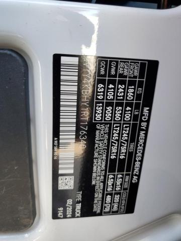 W1Y4KBHY1RT176340 - 2024 MERCEDES-BENZ SPRINTER 2500 WHITE photo 13