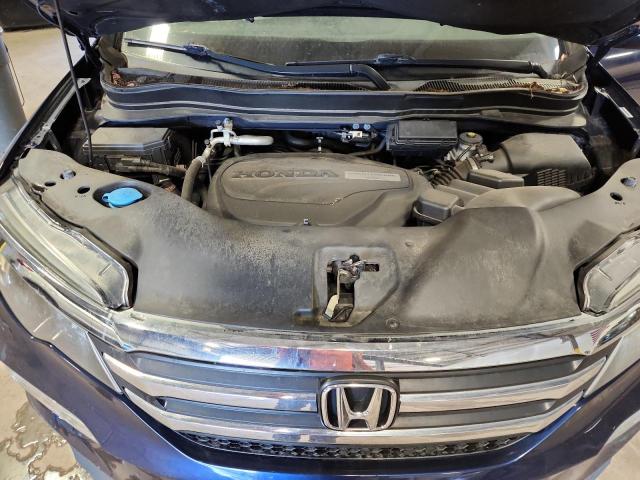 5FNYF6H8XGB086976 - 2016 HONDA PILOT EXL BLUE photo 12