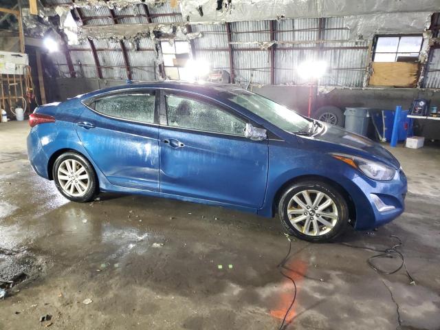 KMHDH4AE1FU423596 - 2015 HYUNDAI ELANTRA SE BLUE photo 4