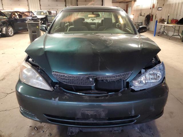 4T1BE32K82U626185 - 2002 TOYOTA CAMRY LE GREEN photo 5