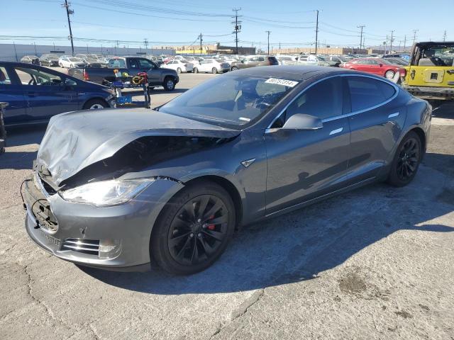 5YJSA1CN7DFP21684 - 2013 TESLA MODEL S GRAY photo 1