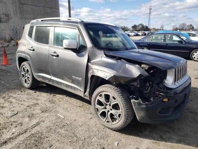 ZACCJBDB7HPF04620 - 2017 JEEP RENEGADE LIMITED GRAY photo 4