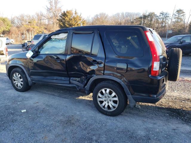 JHLRD78926C028951 - 2006 HONDA CR-V SE BLACK photo 2