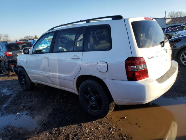 JTEGD21A460148971 - 2006 TOYOTA HIGHLANDER WHITE photo 2