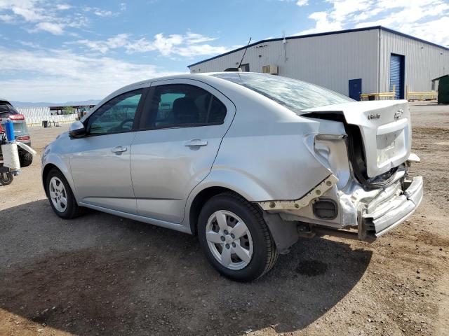 1G1JA5SH2F4130793 - 2015 CHEVROLET SONIC LS SILVER photo 2